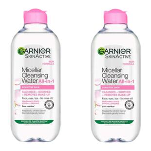 自营|英国药房Garnier卡尼尔敏感肌洗面奶400ml*2清洁洁净顺滑