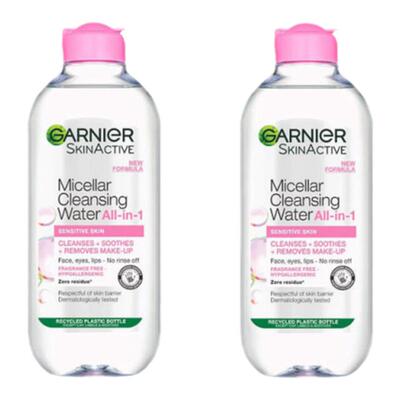 自营｜英国药房Garnier卡尼尔敏感肌洗面奶400ml*2清洁洁净顺滑