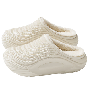 踩屎感棉拖鞋男款冬季2025新款室内家居保暖加绒厚底防水棉拖男士