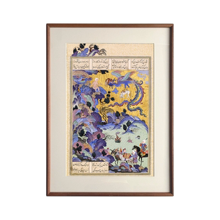 细密画波斯伊朗阿拉伯印度土耳其风情餐厅书房装饰画卧室玄关挂画