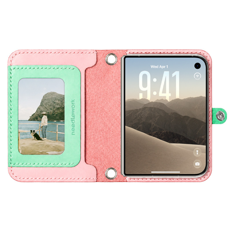 iPhoneDuo真皮笔记本壳挂绳斜挎