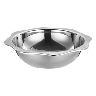 不锈钢火锅锅盆商用电磁炉饭店专用太阳盆八角清汤盆酸菜鱼盆洗手