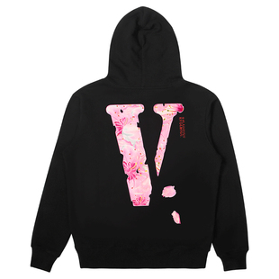 VLONE Sakura 大V字Logo樱花印花连帽卫衣男女同款秋季情侣款