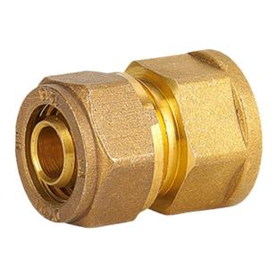 百战铝塑管黄铜卡套内牙直接内丝4分5分6分铝塑管接头卡套接头