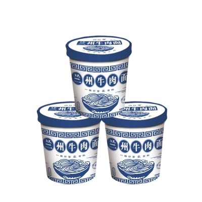 140g*12桶兰州牛肉面拉面泡面非油炸免煮冲泡夜宵早餐方便清真