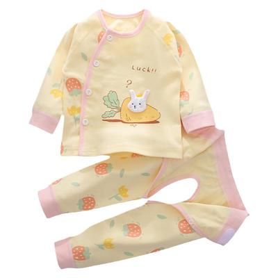 小三月纯棉春秋无骨秋衣秋裤套装