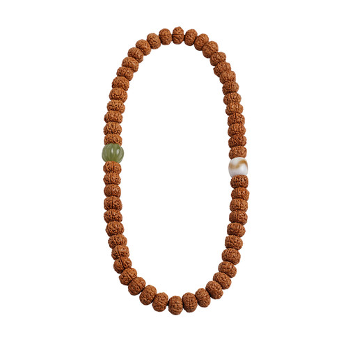 尼泊尔小金刚菩提子手串双圈男女佛念珠手链盘玩虎牙天珠文玩配饰