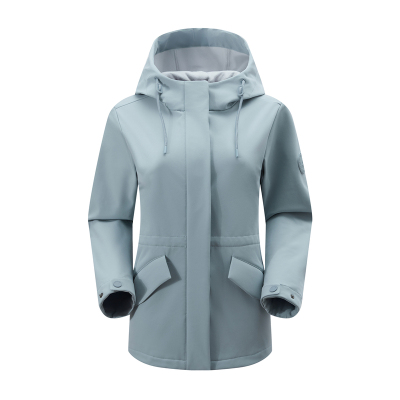 ROCKICE软壳冲锋衣女加绒外套