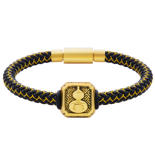 足金葫芦黄金手链男款黑金国潮福字转运珠女款潮玩男女款平安手环