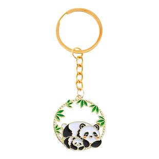 中国风可爱熊猫钥匙扣小礼物创意学生文创手工成都纪念品旅游挂件