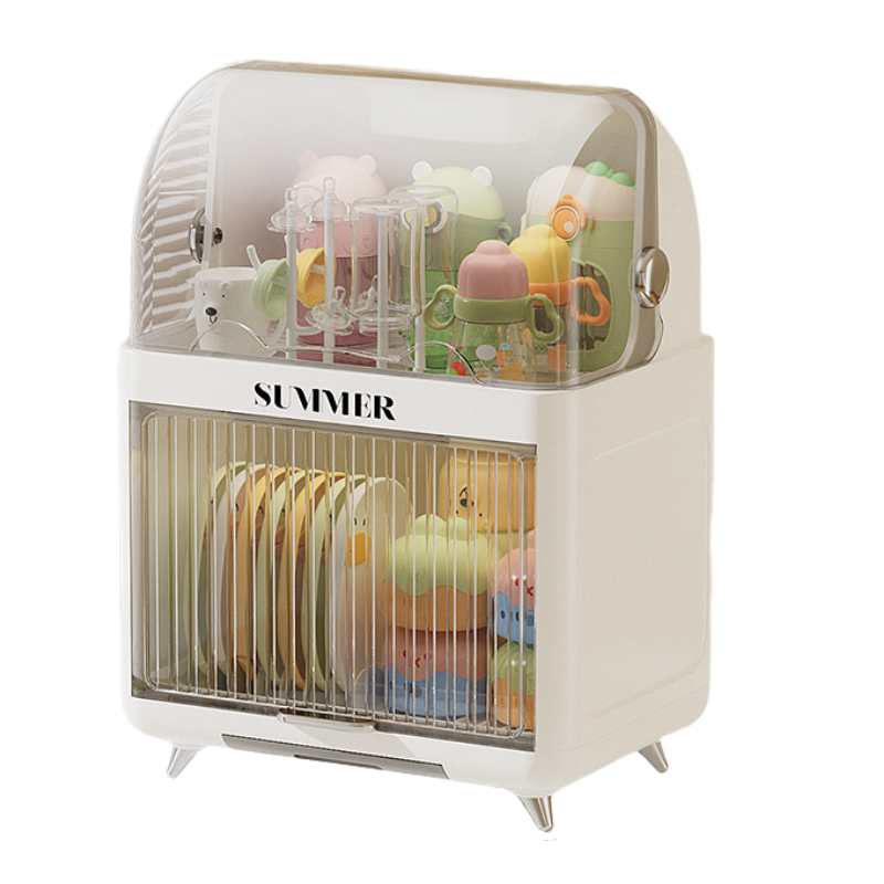 奶瓶收纳盒宝宝专用餐具沥水架