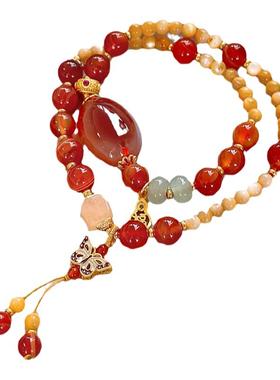 新中式蝴蝶手串高级感手绳