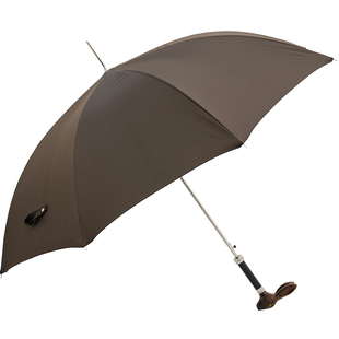 Pasotti意大利黑色榉木握杆生肖兔年野兔手柄复古绅士直柄晴雨伞