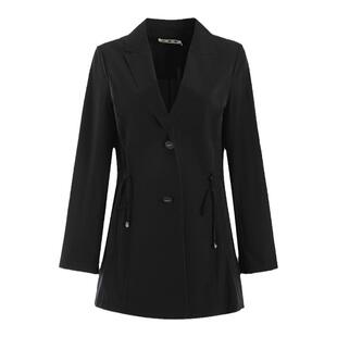 声雨竹官方旗舰店冬季新款风衣女薄款长袖纯色商场同款外套休闲