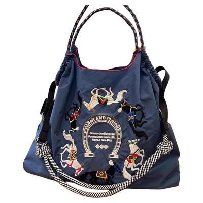 高圆圆同款ball chain刺绣马购物袋大容量通勤托特包单肩女斜挎包