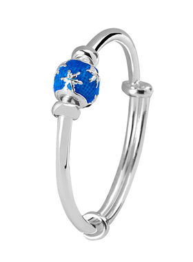 海洋之心9999足银珐琅亲子款手镯