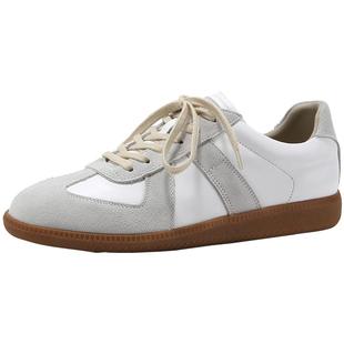 BellaLily新款复古德训鞋女显瘦平底休闲鞋舒适减龄板鞋