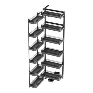 kaasaibeen高柜大怪物拉篮联动高深橱柜厨房窄边餐边铝收纳零食柜