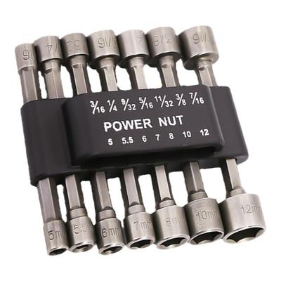 捷立（GeeLii）六角柄风批套筒高硬度电动扳手六角套筒头14件