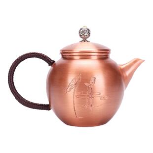 紫铜茶壶 加厚纯铜壶功夫茶具茶道配件泡茶壶 煮茶壶沏茶壶小铜壶
