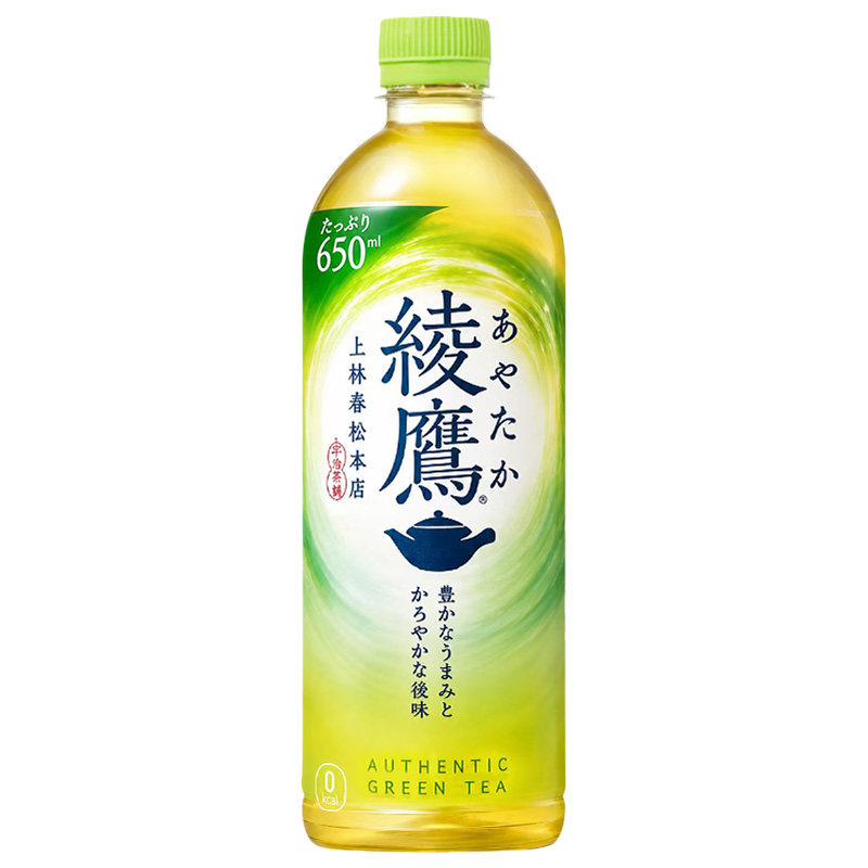 日本进口可口可乐绫鹰绿茶饮料