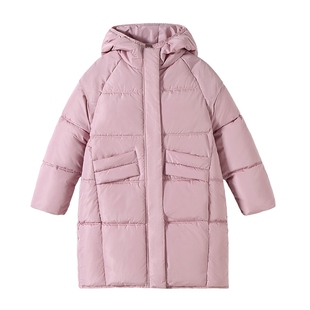 罗蒙童装儿童中长款棉服女童棉袄2025冬季新款女童加厚保暖外套潮