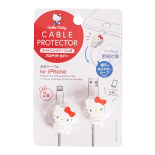 日本LEC卡通手机数据线保护套苹果13安卓通用充电线头防折断可爱