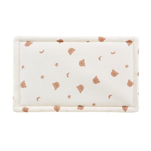 婴儿枕头云片枕0到6个月平枕巾一1岁纯棉新生儿宝宝安抚豆豆四季3