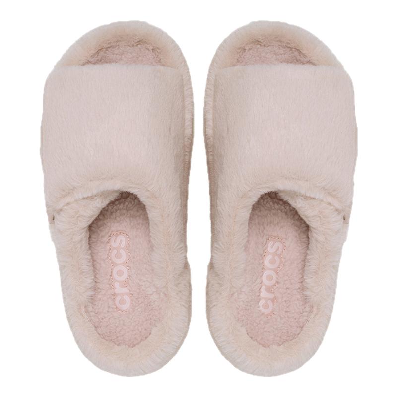 Crocs卡骆驰经典雪绒拖鞋秋冬暖棉毛毛鞋户外女鞋|211845