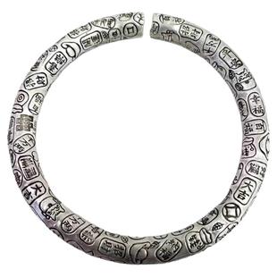 足银999.9大克重.方.圆吉言款，盘缠手链手镯欢迎订制