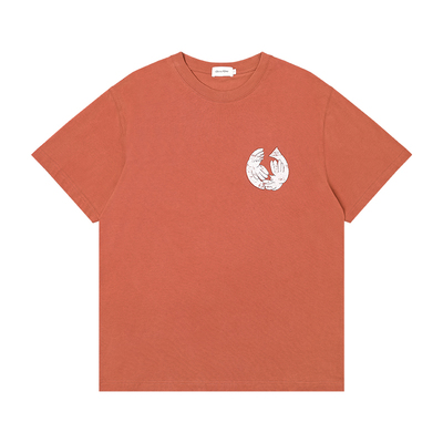 GOODBAI白鸽做旧印花T恤