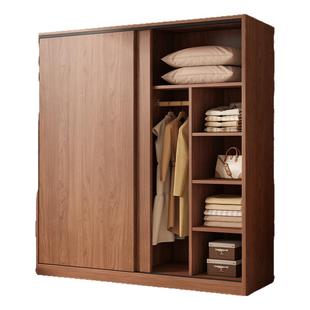 衣柜家用卧室推拉门衣橱实木质出租房用简易儿童柜子2025新款爆款