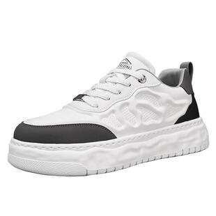 意尔康正品男鞋2026新款春秋百搭板鞋厚底增高男士潮流休闲小白鞋