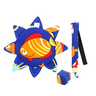 儿童沙包软飞盘尾巴三件套幼儿园亲子户外手工布艺安全软飞碟玩具