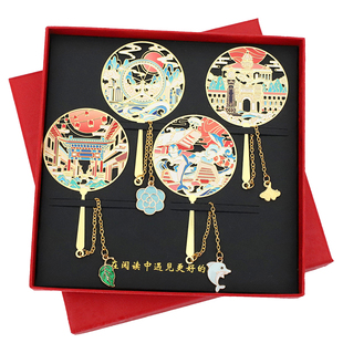 (有版权)天津之眼金属书签五大道古文化街景点旅游礼品定制刻字