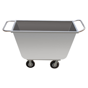 不锈钢饲料车手推车可定制养猪喂料车养殖场推料车防腐防锈易清洁