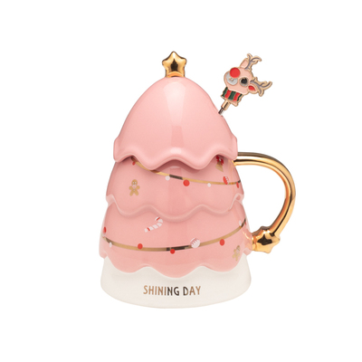 萌舍高级感圣诞节礼物女生送闺蜜创意水杯圣诞杯子女孩实用伴手礼