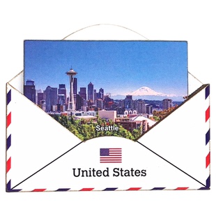 木制 世界各国冰箱贴荷兰列支敦士登国外景点美国西雅图黄石公园