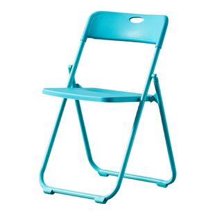 折叠椅子家用靠背凳子宿舍简易电脑椅会议培训户外椅子便携塑料椅