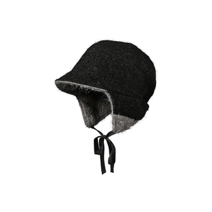 韩系氛围感毛绒帽子女冬季加厚保暖雷锋帽北方防寒骑行加绒飞行帽