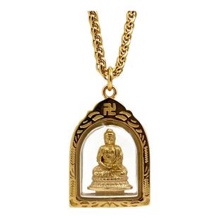 藏式招财旺业转运保平安守护神生肖本命佛牌吊坠项链男女个性佩饰