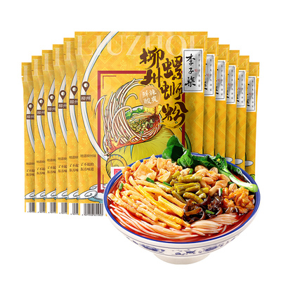 螺蛳粉丰富配料酣畅嗦粉李子柒