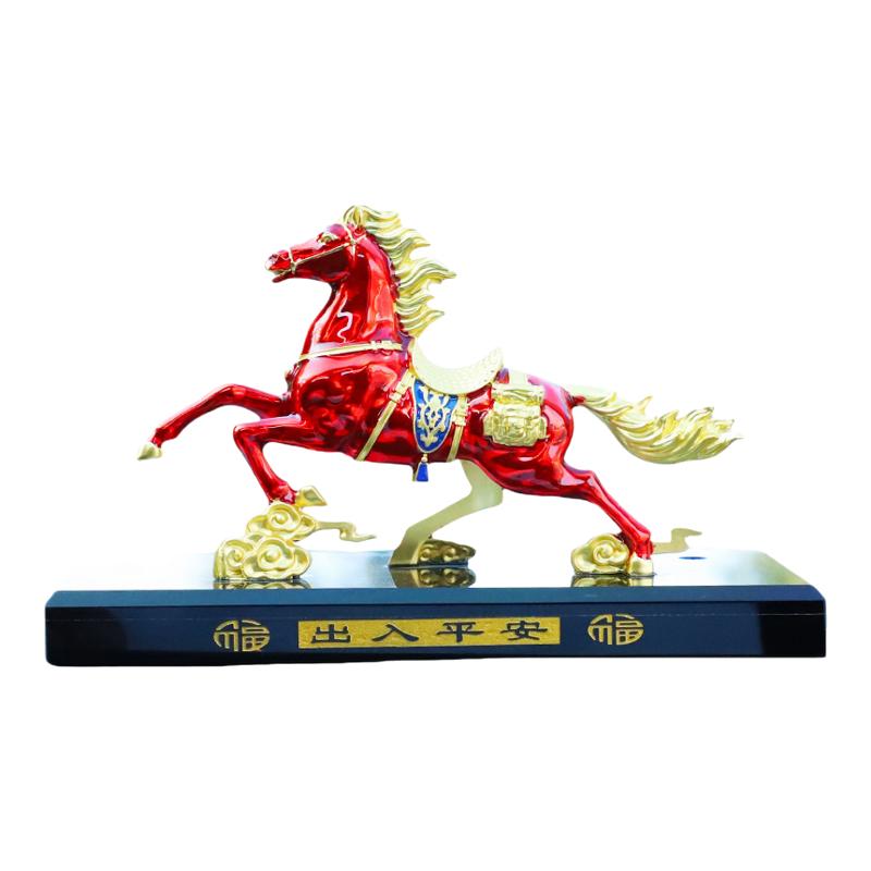 2026新款马年车载摆件金马香水座