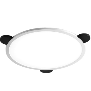 三尼 儿童房吸顶灯全光谱护眼卧室灯超亮简约现代超薄熊猫卡通灯