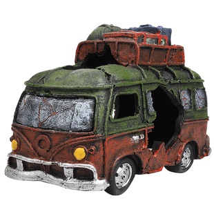 鱼缸装饰摆件造景套餐鱼虾躲避屋仿真沉船舵汽车海底残骸树脂小船