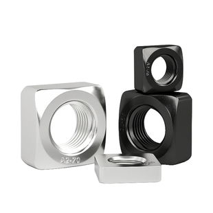 304不锈钢四方螺母 方形螺母四方螺帽锁紧薄螺丝帽M3M4M5M6M8M10