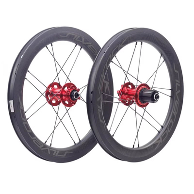 SR38C碳纤维16寸349折叠碟刹轮组