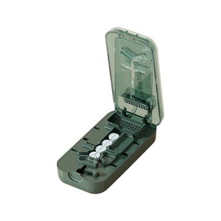 分药器药盒便携式小药盒随身携带二分之一药片分药器磨药器神器