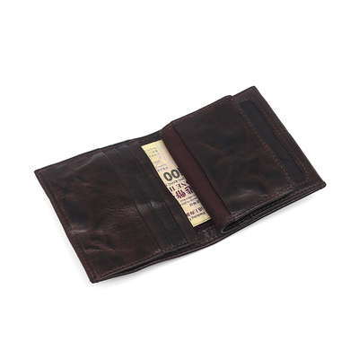 原创新品钱包男士多功能证件卡包头层牛皮风复古照片位高级感钱夹