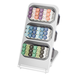 画笔收纳盒桌面大容量马克笔水彩笔笔筒办公室工位文具笔架笔盒